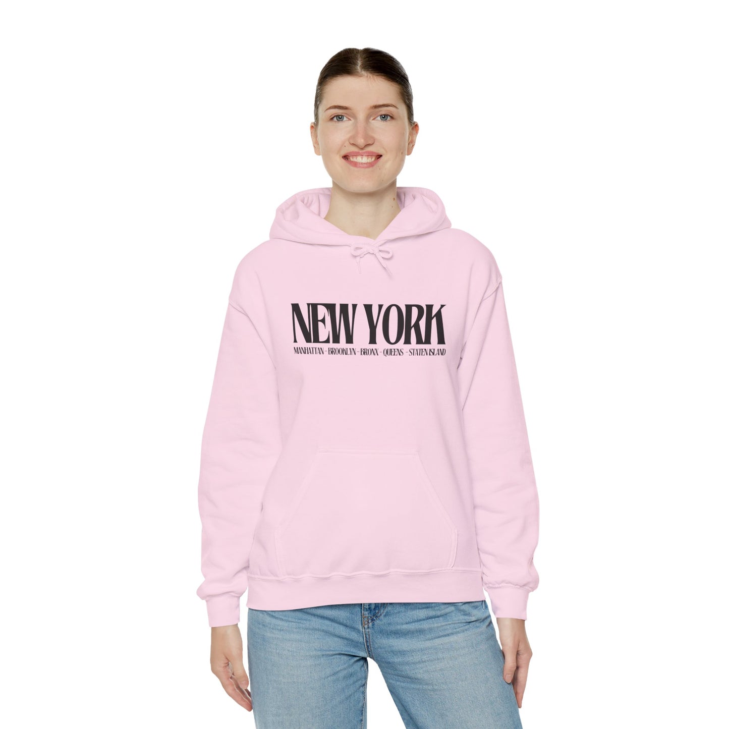 NYC hoodie pink