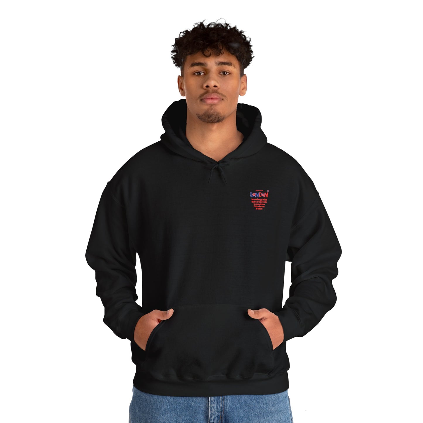 Stylish London hoodie black