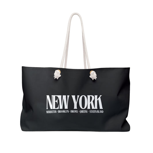 NYC stylish weekender bag