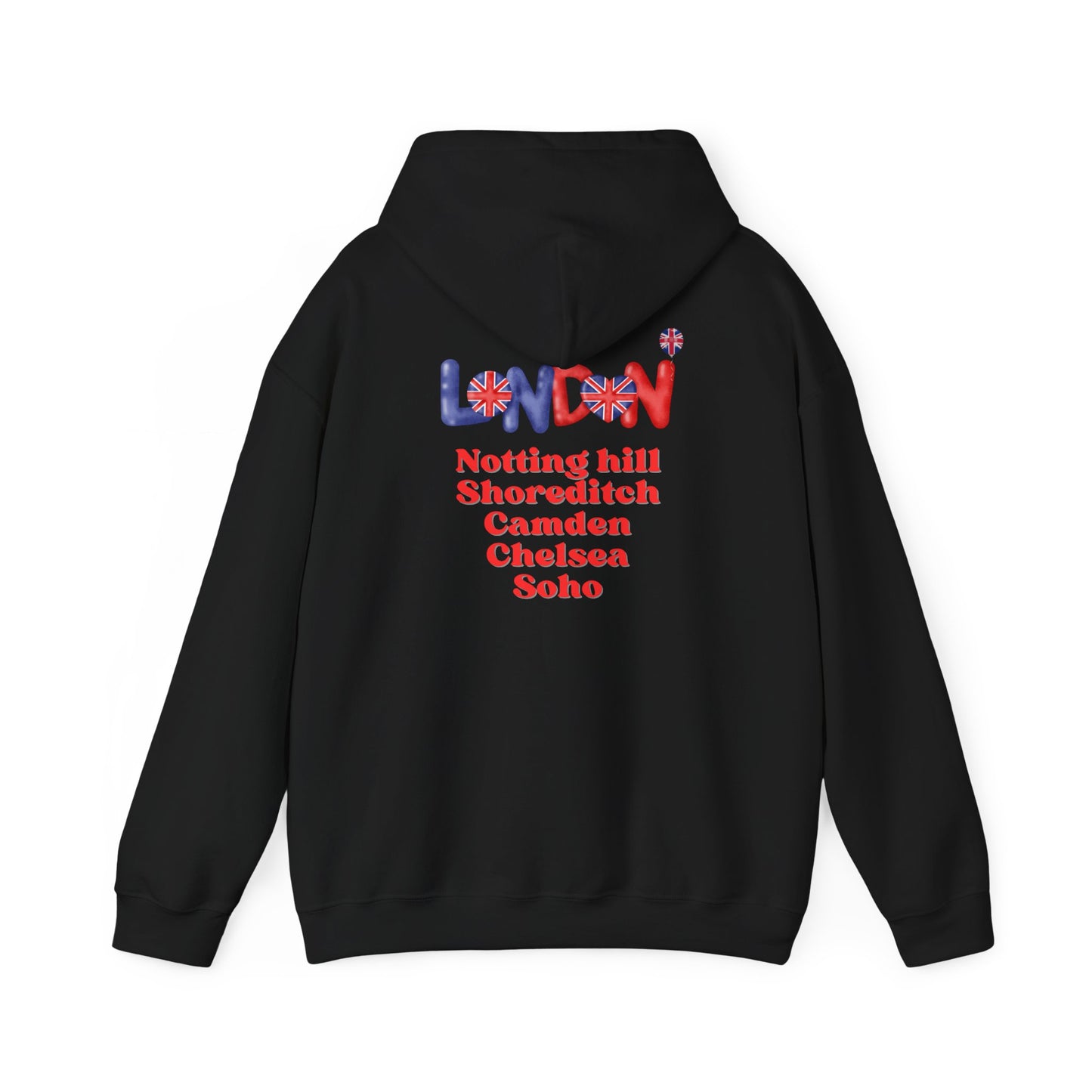 Stylish London hoodie black